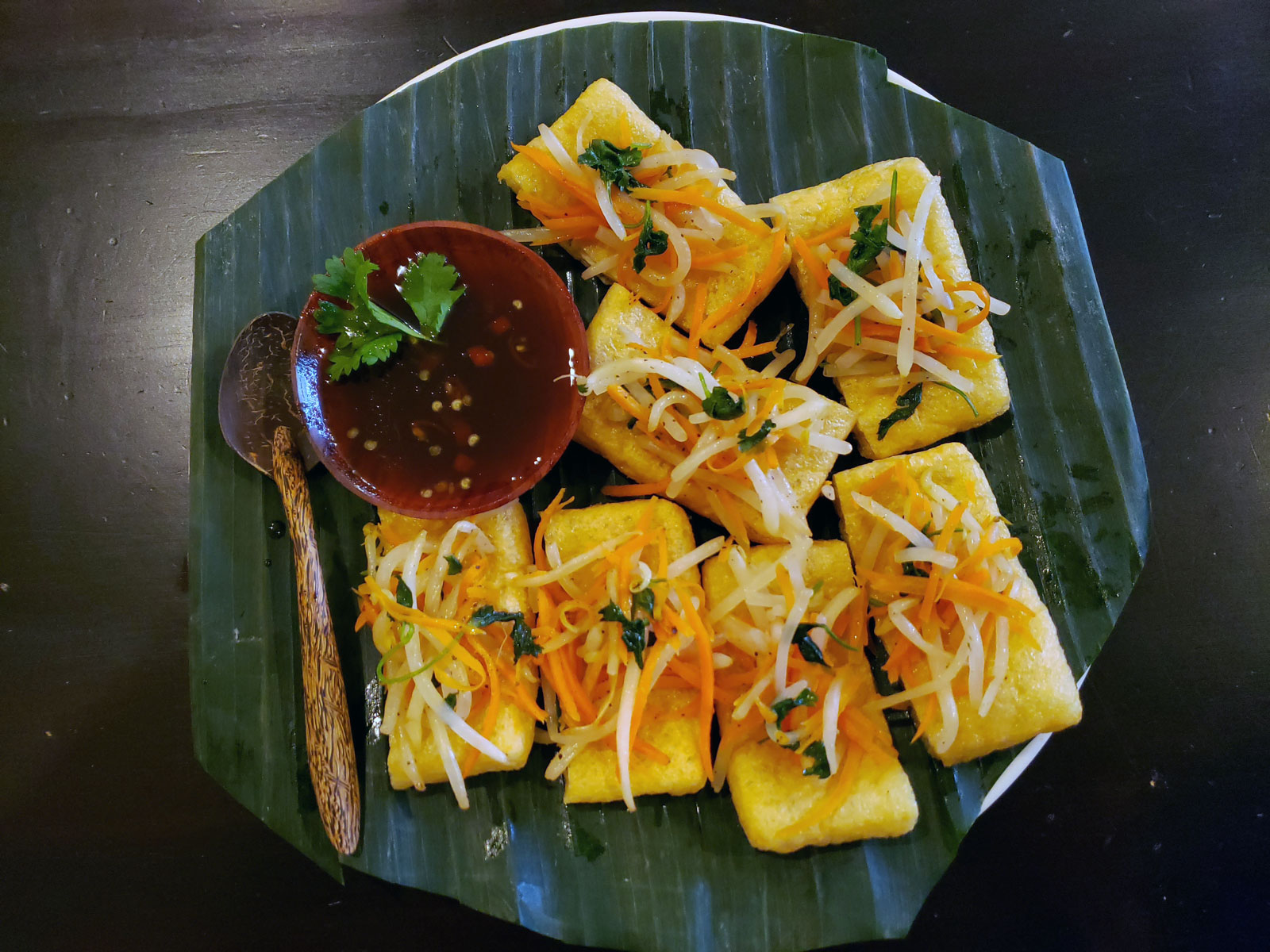 Stuffed Tofu Puffs with Pad Thai Chilies Sauce Thai 3 Wheels